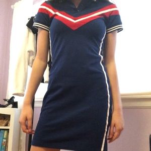 Never worn before polo style dress!!